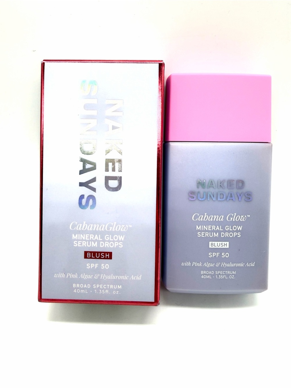 Naked Sundays Cabana Glow Mineral Glow Serum Drops - SPF 50 40ml Full - Blush